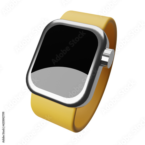 Realistic gadgets, watch, smart watch. 3D render. 3D illustration.