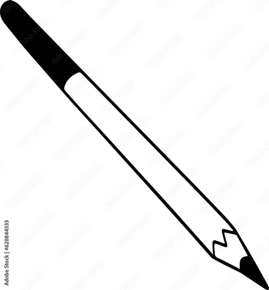 Pencil Vector Icon Isolated On Transparent Background. Pencil Vector Icon Isolated On Transparent Background.