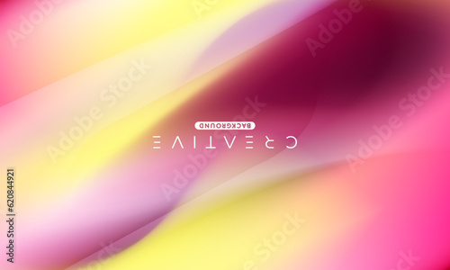 Abstract liquid gradient Background. Fluid colour mix. Yellow and Pink vivid Color blend. Modern Design Template For Your ads, Banner, Poster, Cover, Web, Brochure, and flyer. Vector Eps 10