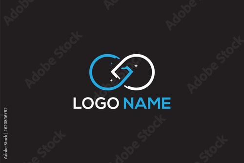 Creative logo design depicting a infinity diamond, designated for the fashion or apparel industry.