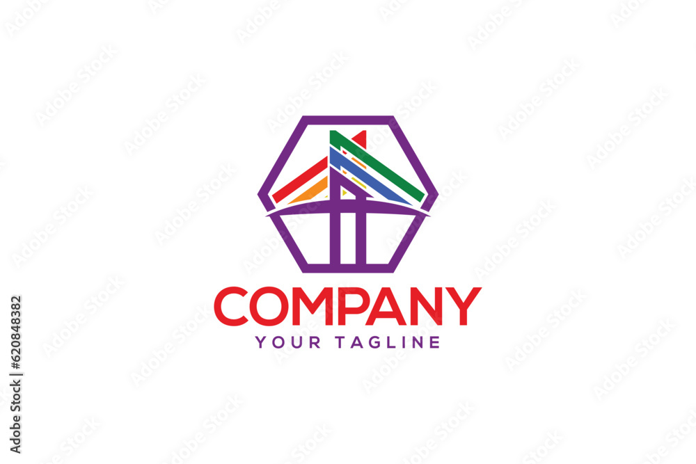 Creative logo design depicting a colorful bridge - Logo Design Template
Creative logo design depicting a colorful bridge - Logo Design Template