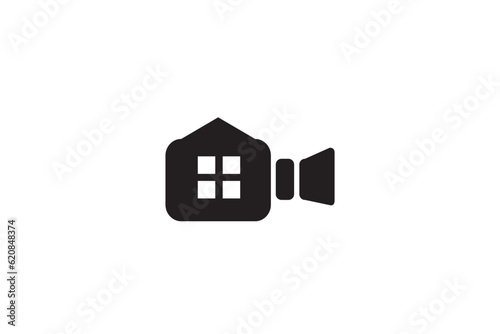 Creative logo design depicting a camera house - Logo Design Template	
