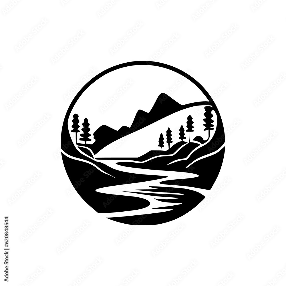 simple landscape nature outdoor logo vector illustration template design simple landscape nature outdoor logo vector illustration template design
