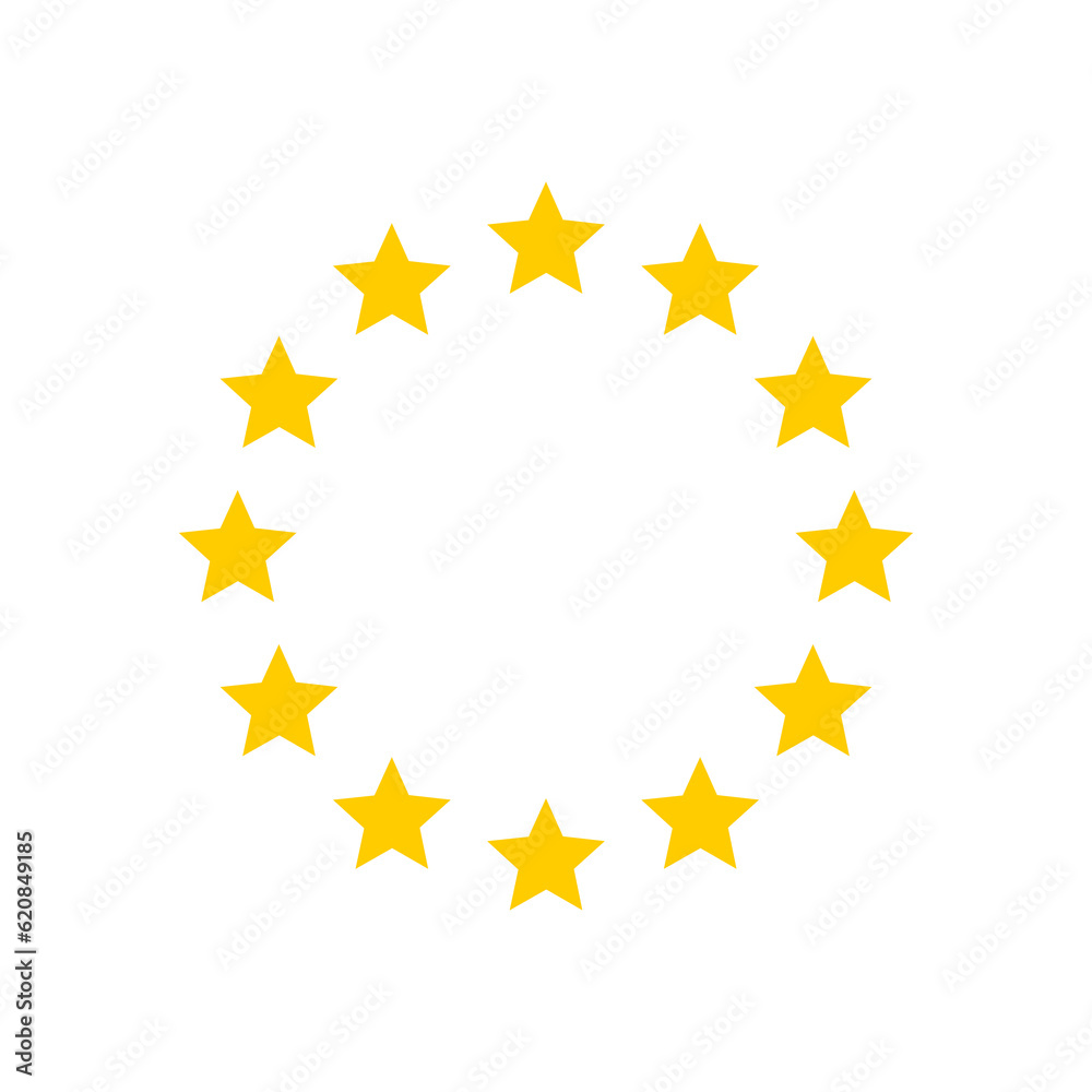 European Union stars symbol. Twelve stars isolated on transparent PNG background. European Union stars symbol. Twelve stars isolated on transparent PNG background.