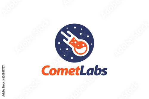Comet Lab Logo Design - Logo Design Template	
