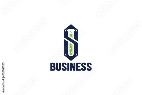 Chemistry Lab Logo Design - Logo Design Template	
