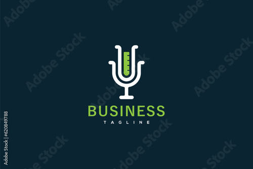 Chemistry Lab Logo Design - Logo Design Template	
