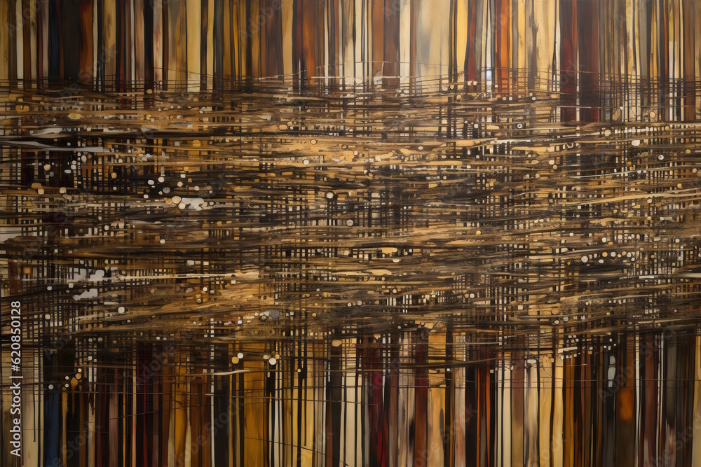 Obraz premium Million Shades of Bronze Lines, Ideal for Graphic Design, Artistic Concepts, and Modern Visual Representations. Generative AI