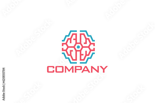 Brain Logo Design - Brain Logo Design Template	
