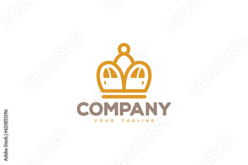 Crown Logo Design - Golden Crown Logo Design Template	