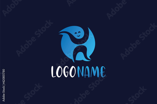 Fun Kid Logo Design - Logo Design Template	
