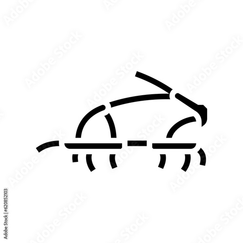 crampons mountaineering adventure glyph icon vector. crampons mountaineering adventure sign. isolated symbol illustration