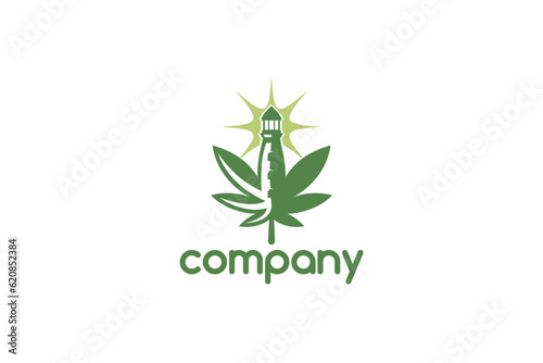 Cannabis Leaf Logo Design - Logo Design Template	
