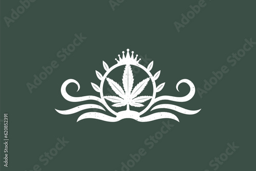 Cannabis Leaf Logo Design - Logo Design Template	
