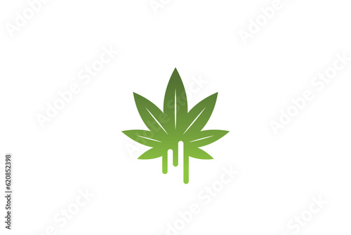 Cannabis Leaf Logo Design - Logo Design Template	

