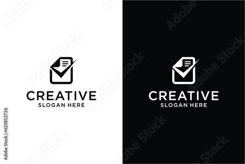 Data finace logo design concept