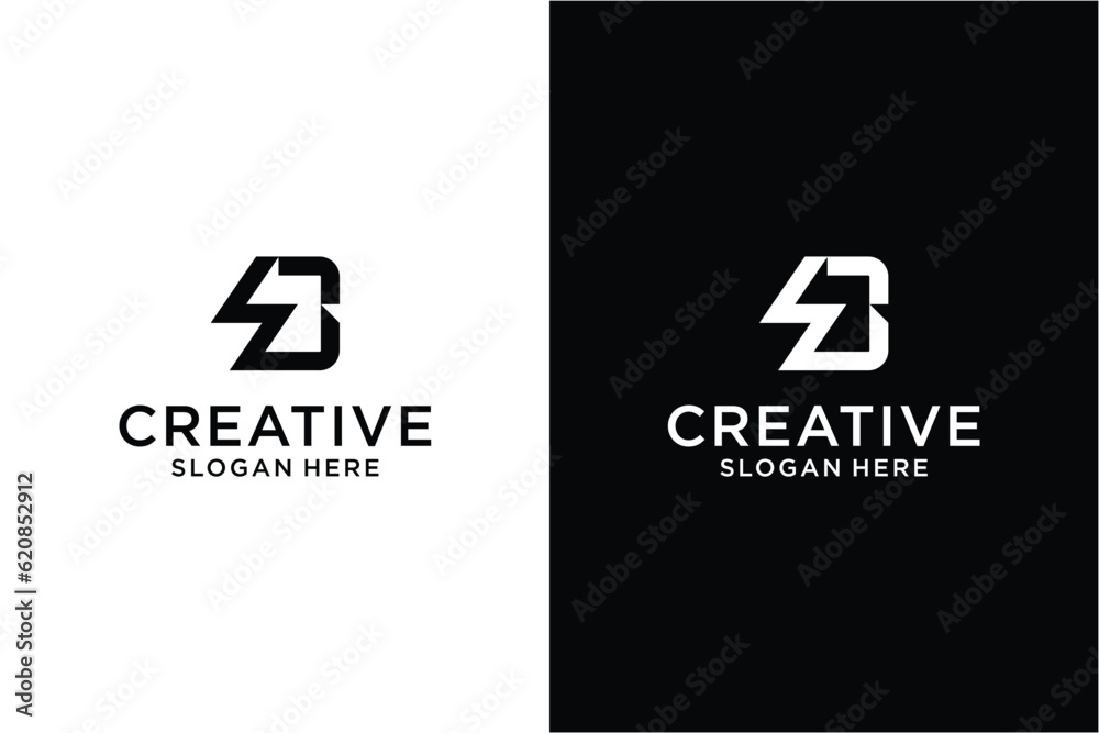 Letter s b Logo design concept Letter s b Logo design concept