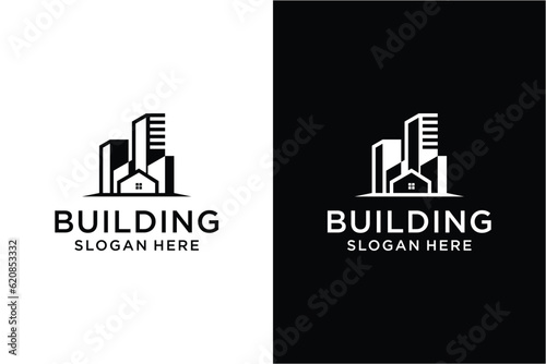 Home building logo design template