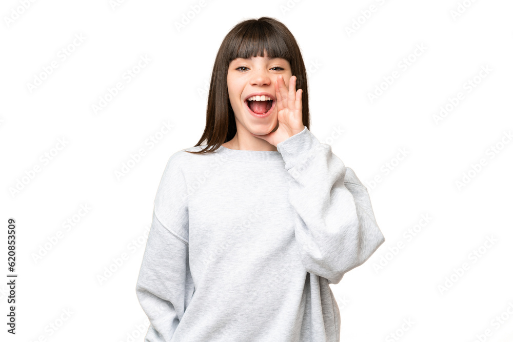 Little girl over isolated green chroma key background with surprise and shocked facial expression Little girl over isolated green chroma key background with surprise and shocked facial expression