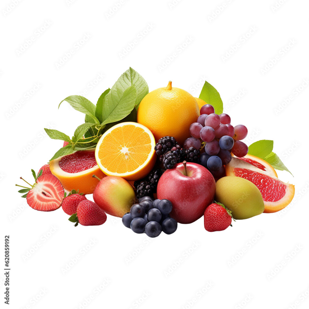 fruit on a white background fruit on a white background