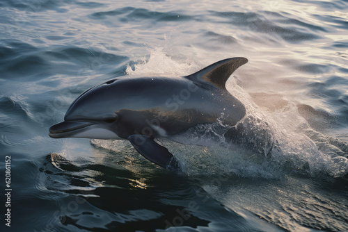 Porpoise in nature  national geography  Wide life animals. AI Generated.