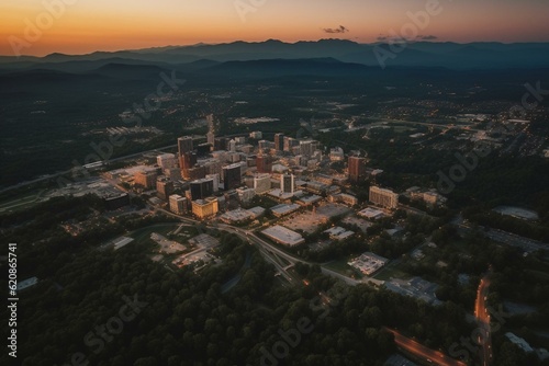 A city in North Carolina known as Asheville. Generative AI