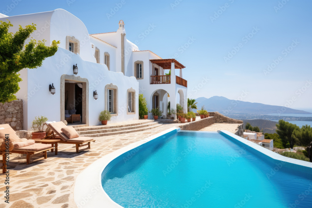 Mediterranean holiday house with pool