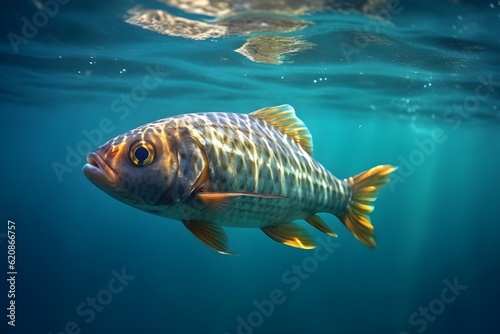 a beautiful fish in the water