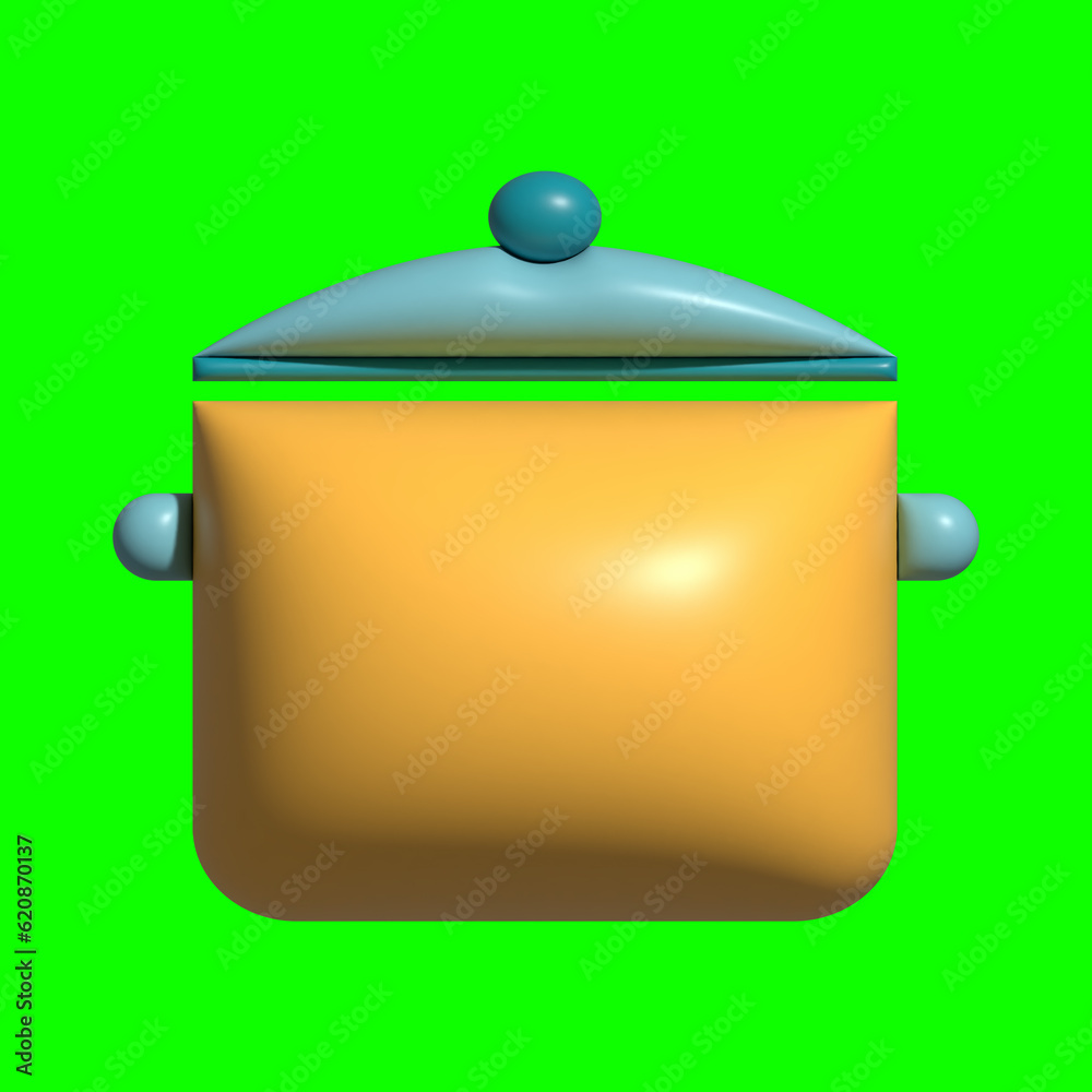 3D Kitchen Set Elements Assets with Greenscreen Background 3D Kitchen Set Elements Assets with Greenscreen Background