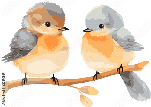 bird nature watercolor neutral colors for kids simple drawing childish cute	