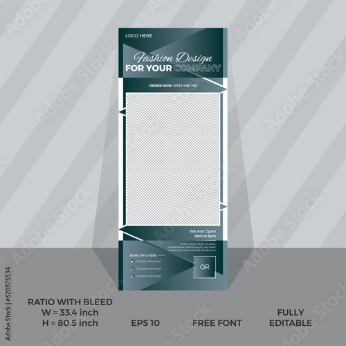 Elevate Your Style Men Fashion Forward Roll Up Banners for Unforgettable Brand Presence standee display purpose.