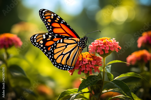monarch butterfly on flower © AGSTRONAUT