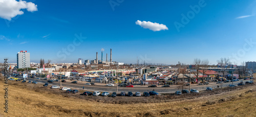 Industrial area in Bucharest