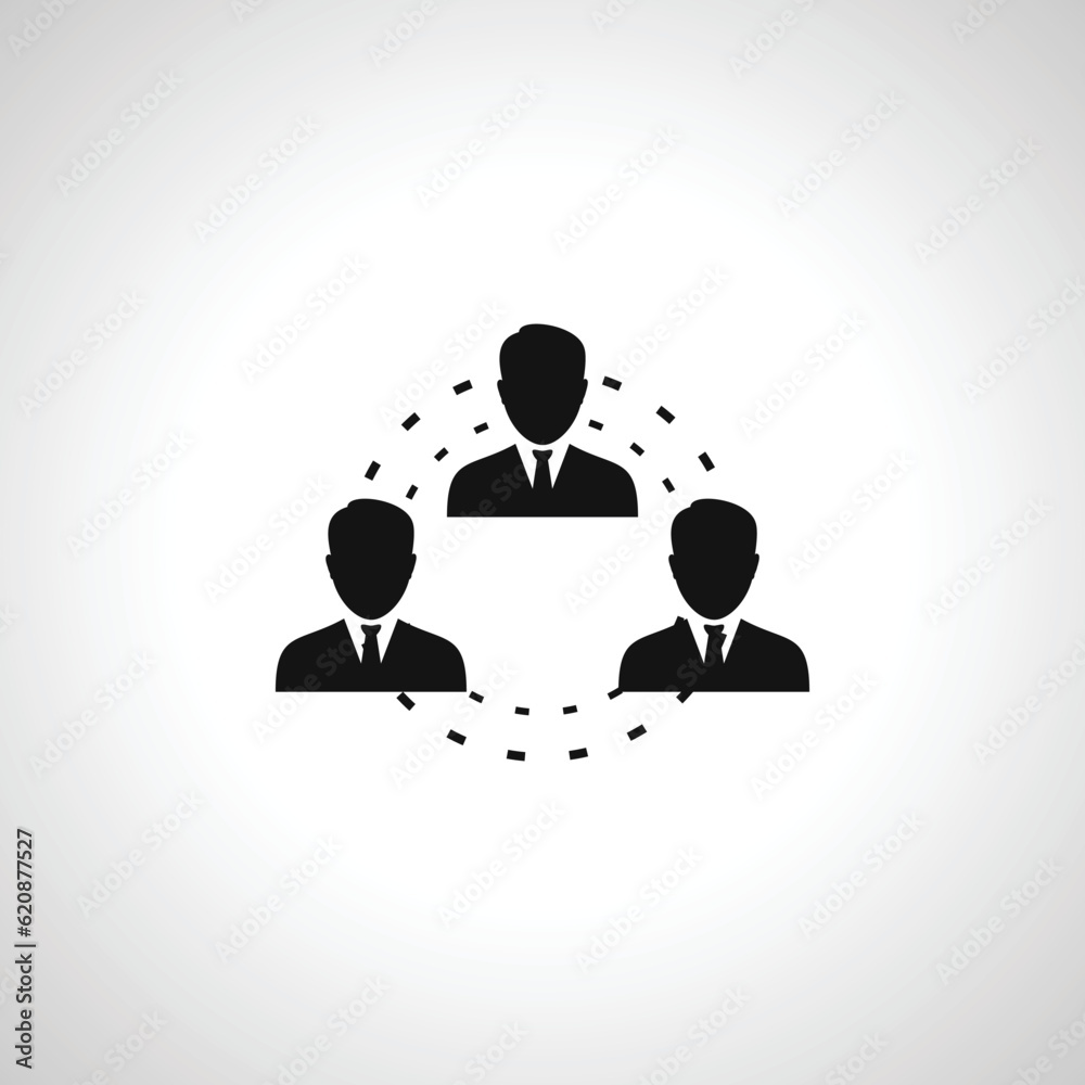 Social network connection icon. connecting people icon Social network connection icon. connecting people icon