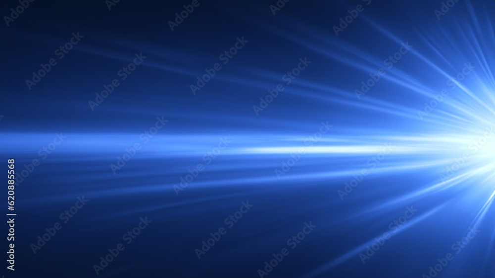 Obraz premium Panoramic high speed technology concept, light abstract background