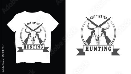 Best time for hunting t shirt