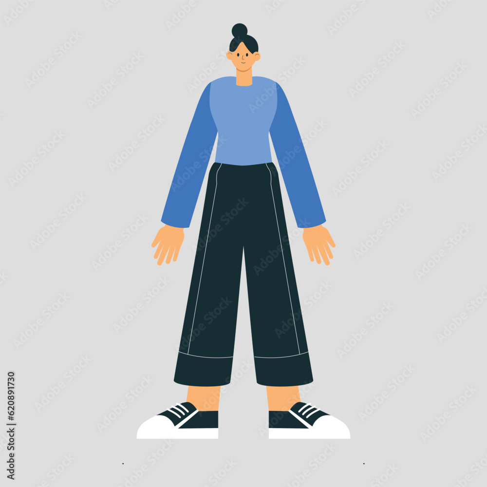 Girl with self-harm and emptiness inside. Concept bipolar disorder, borderline personality disorder, manic depression, mental disorder for web design. Flat vector illustration Girl with self-harm and emptiness inside. Concept bipolar disorder, borderline personality disorder, manic depression, mental disorder for web design. Flat vector illustration