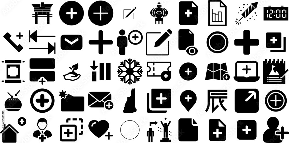 Massive Collection Of New Icons Bundle Linear Infographic Clip Art ...