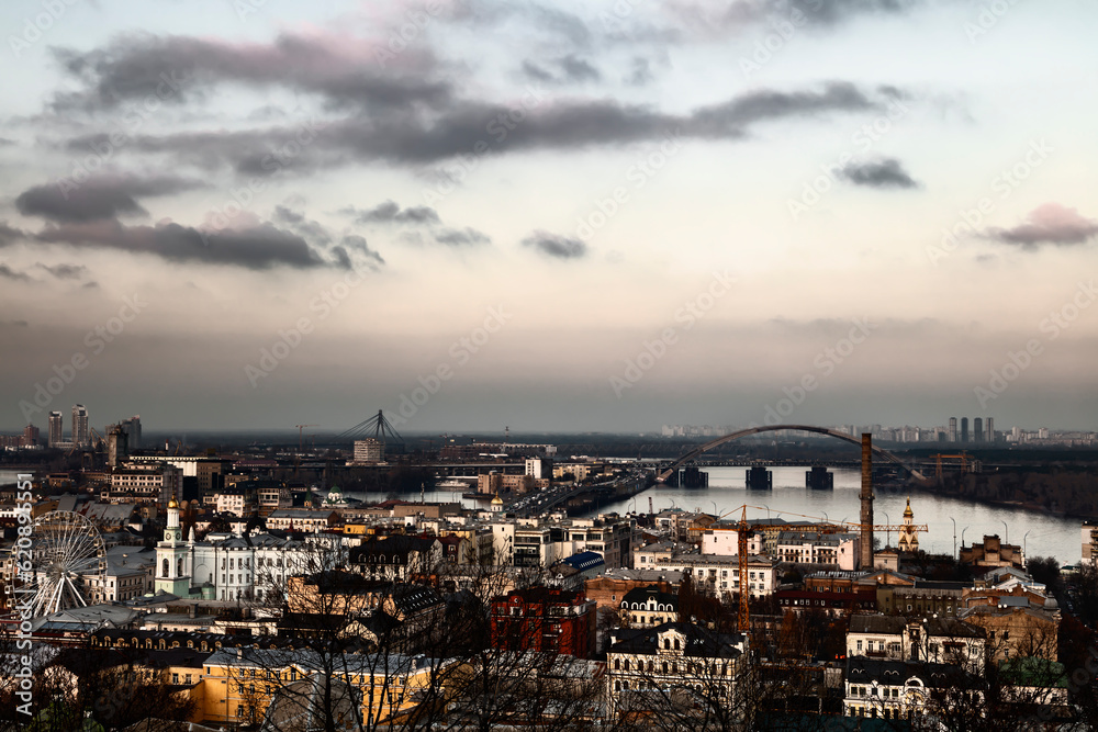 sunrise of Kiev, Ukraine, eastern europe, europe sunrise of Kiev, Ukraine, eastern europe, europe