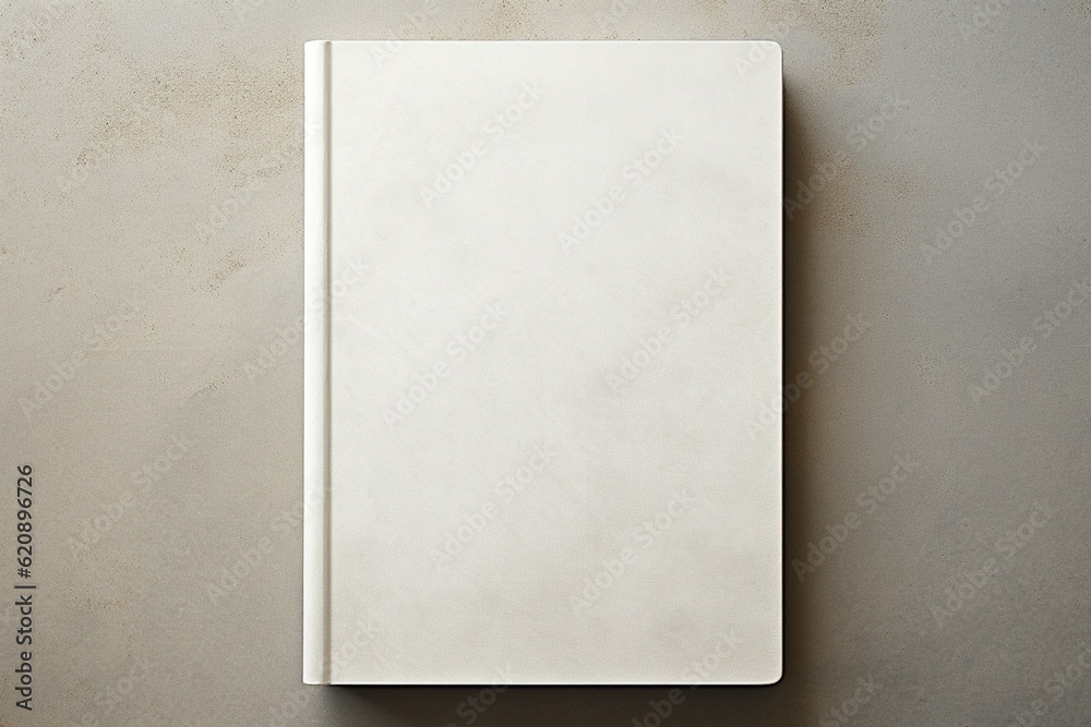Minimalist Blank Book Cover Mockup Created with Generative AI Minimalist Blank Book Cover Mockup Created with Generative AI