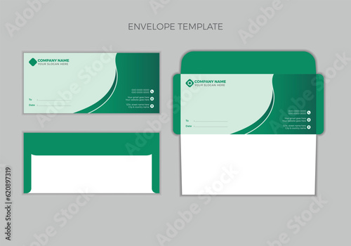 Vector hospital envelope design template