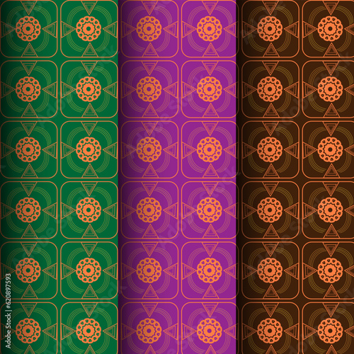 Wallpaper Mural Seamless and  geometric pattern Design with abstract pattern background design template Torontodigital.ca