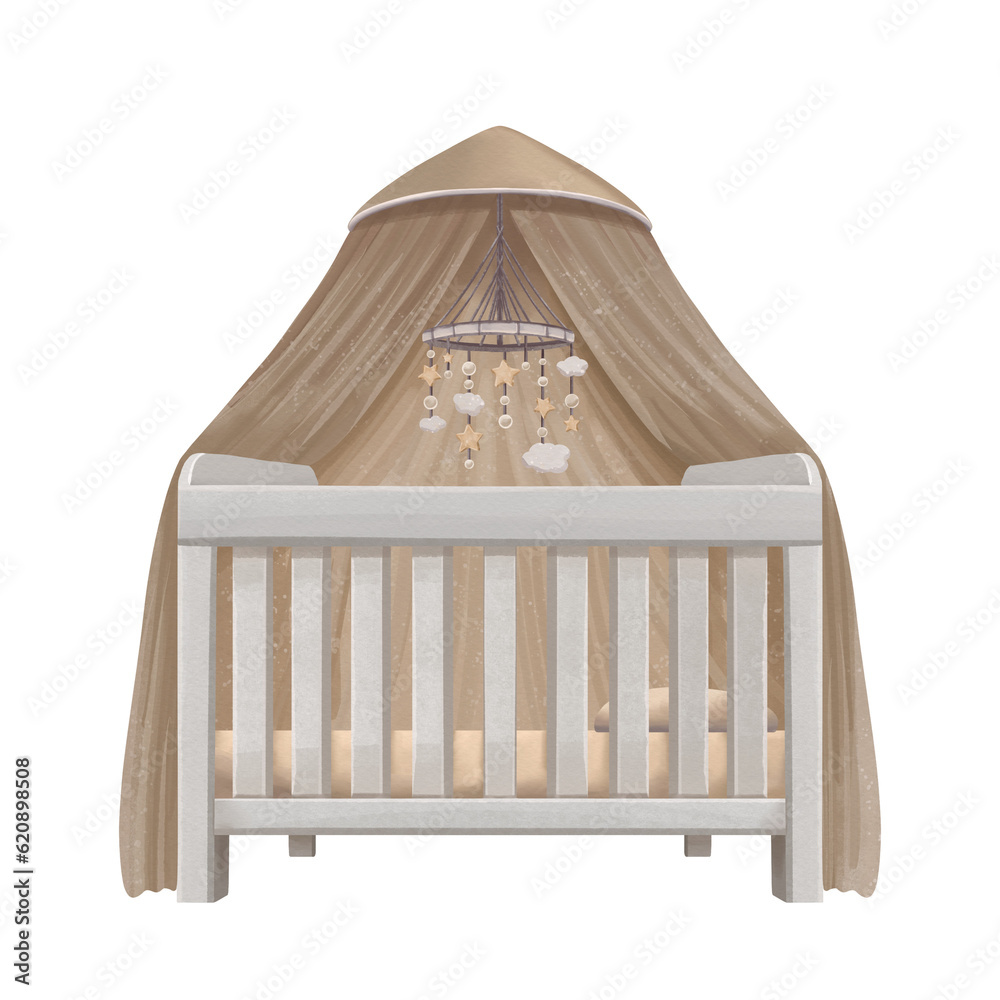 Canopy bed for children illustration Canopy bed for children illustration