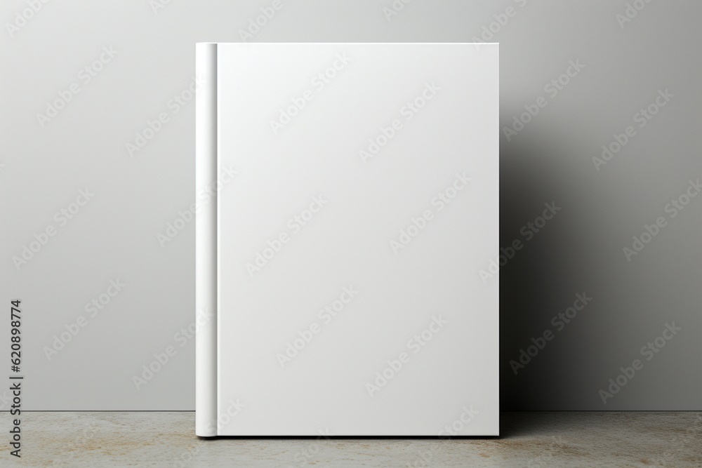 Minimalist Blank Book Cover Mockup Created with Generative AI Minimalist Blank Book Cover Mockup Created with Generative AI