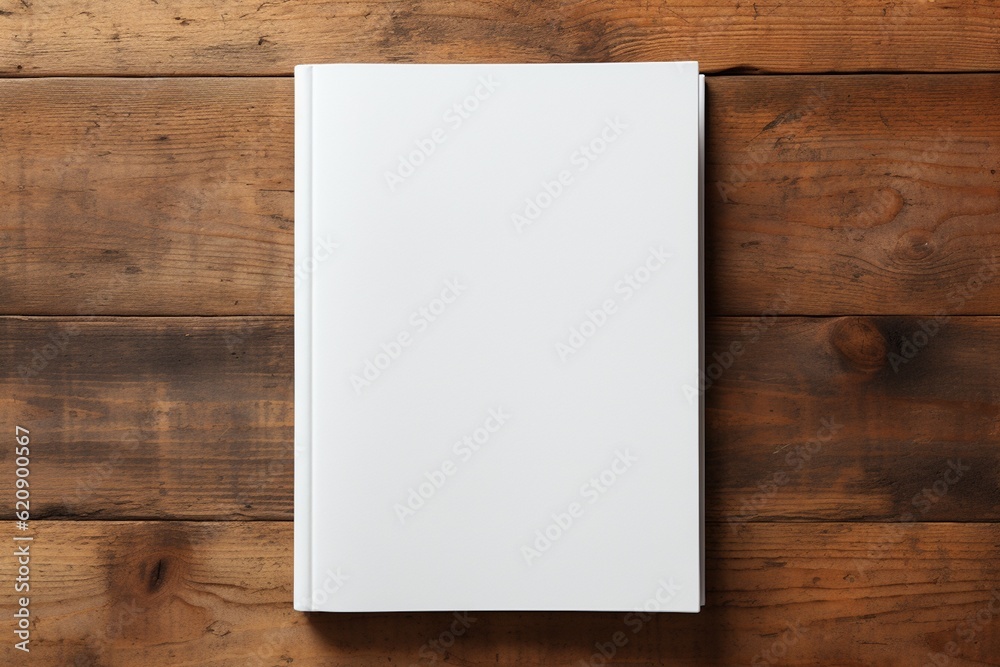Minimalist Blank Book Cover Mockup Created with Generative AI Minimalist Blank Book Cover Mockup Created with Generative AI