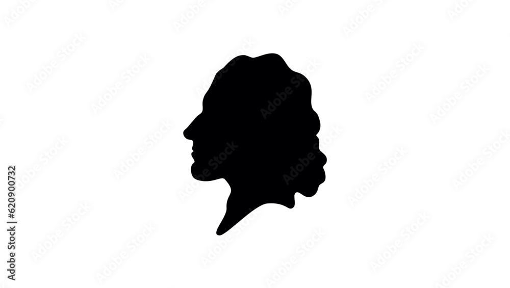 Baruch Spinoza silhouette Baruch Spinoza silhouette