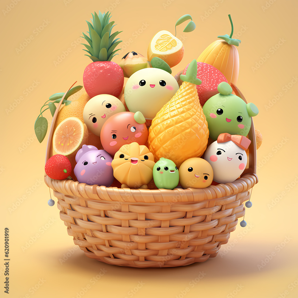 Fruits cartoon illustration