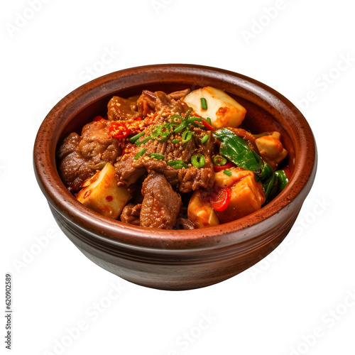 gamjatang korean food or pork spine stew, transparent Food PNG
