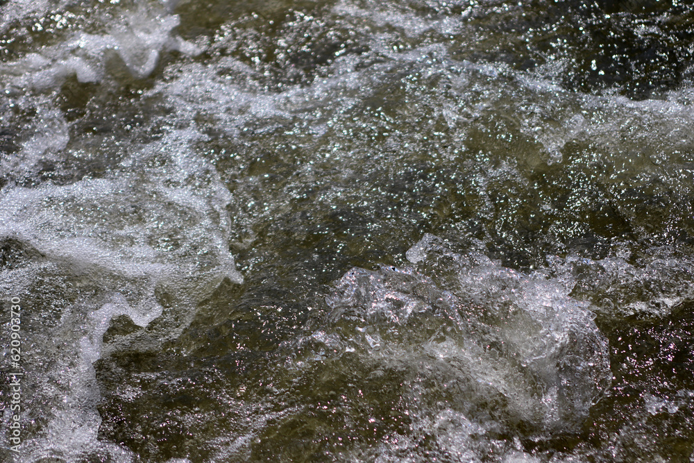 water flowing into the river water flowing into the river