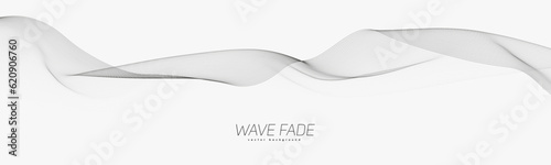 Abstract background with faded line waves. Warped waveform.